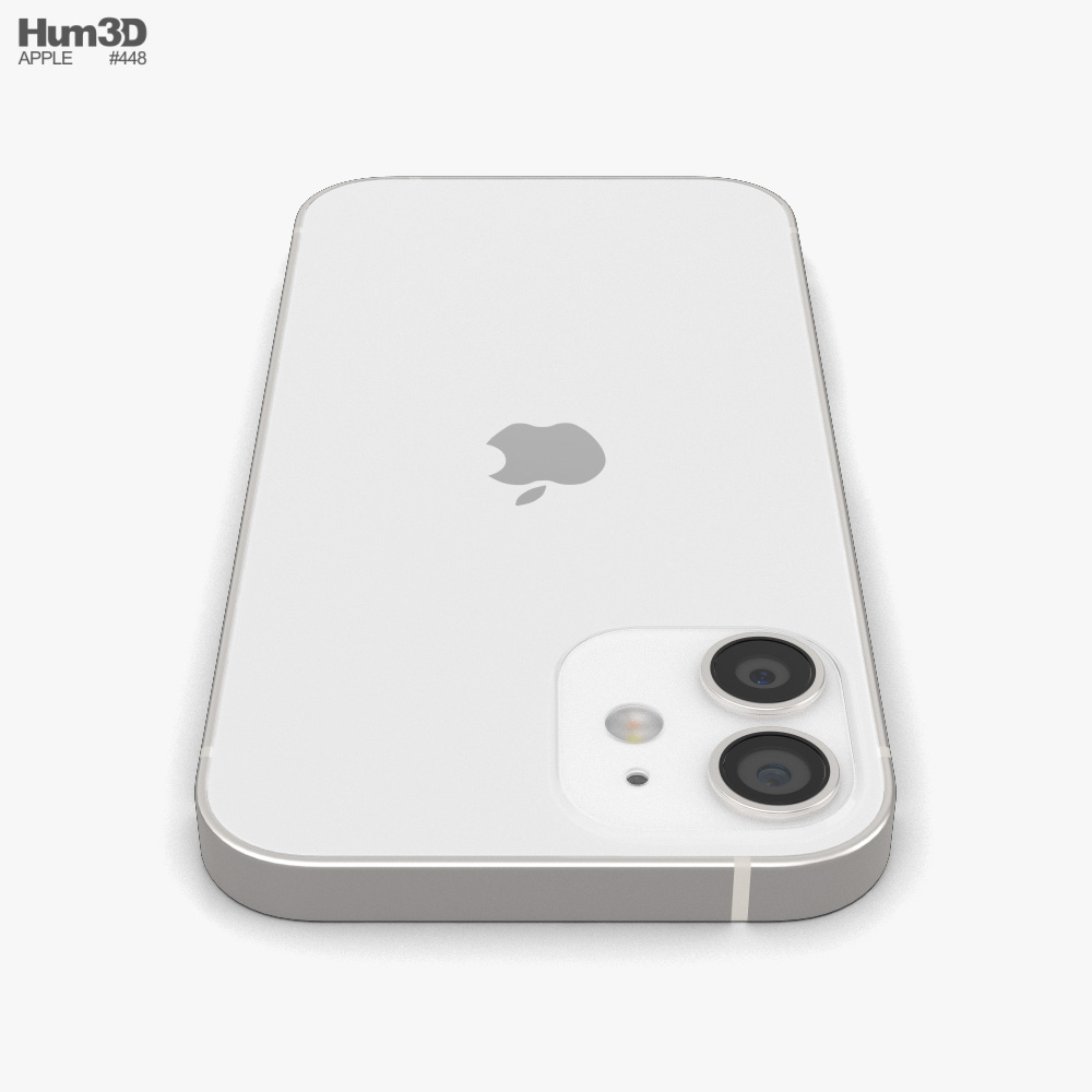 Apple iPhone 12 mini White 3D model - Download Phones on 3DModels.org