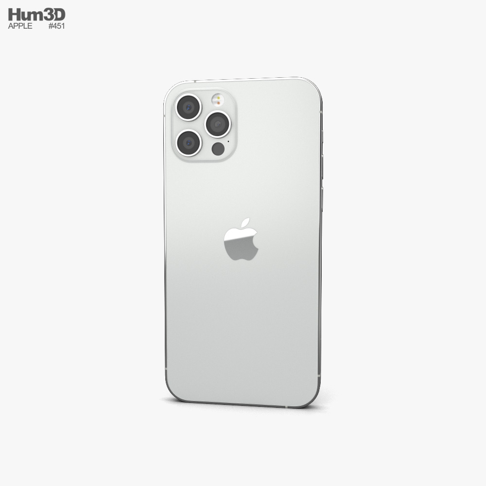 Apple iPhone 12 Pro Silver 3D model - Download Phones on 3DModels.org