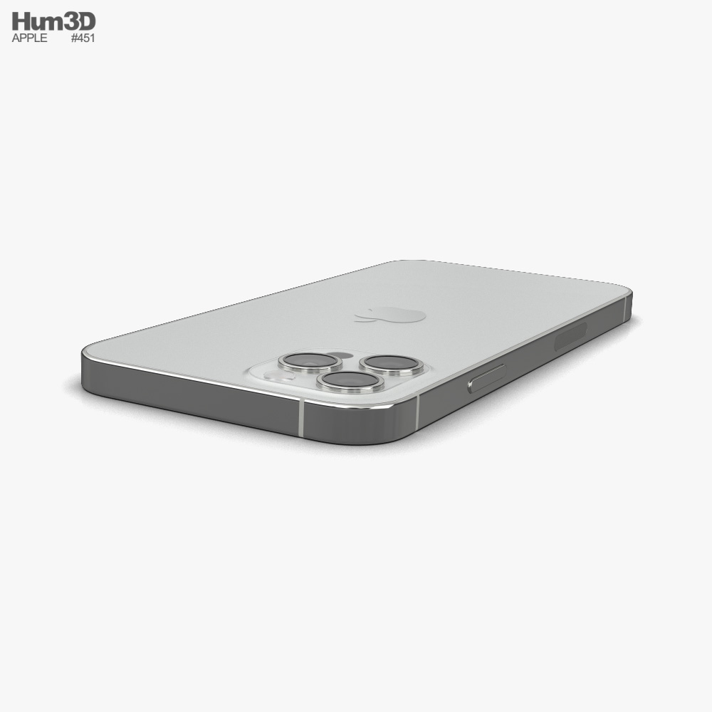 Apple iPhone 12 Pro Silver 3D model - Download Phones on 3DModels.org