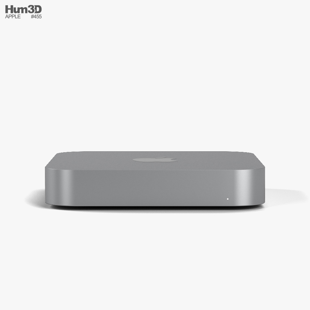Apple Mac mini 2020 M1 Silver 3D model - Download Desktop Computer