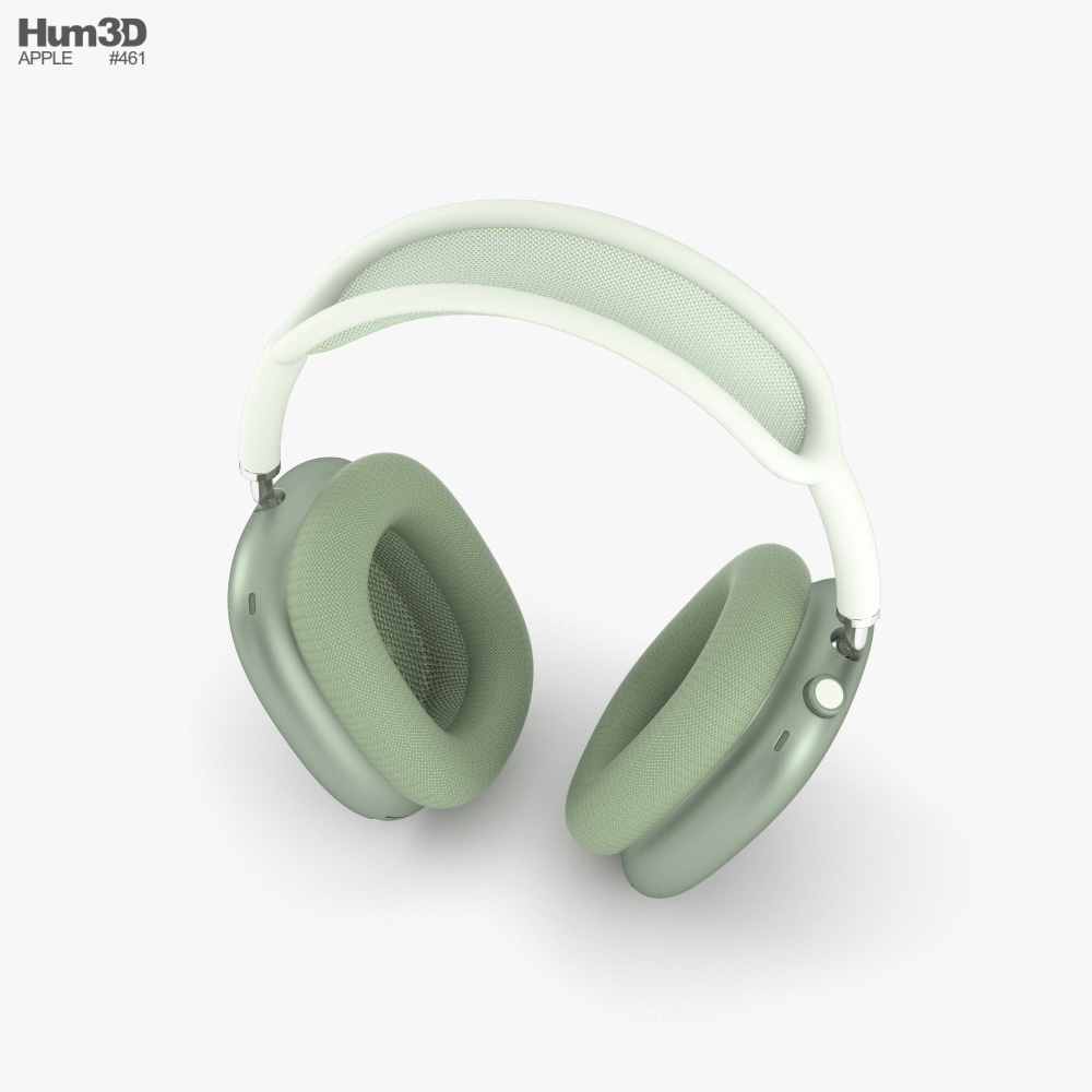 Yeşil Apple AirPods Max 3D modeli - İndir Ses Cihazları üzerinde