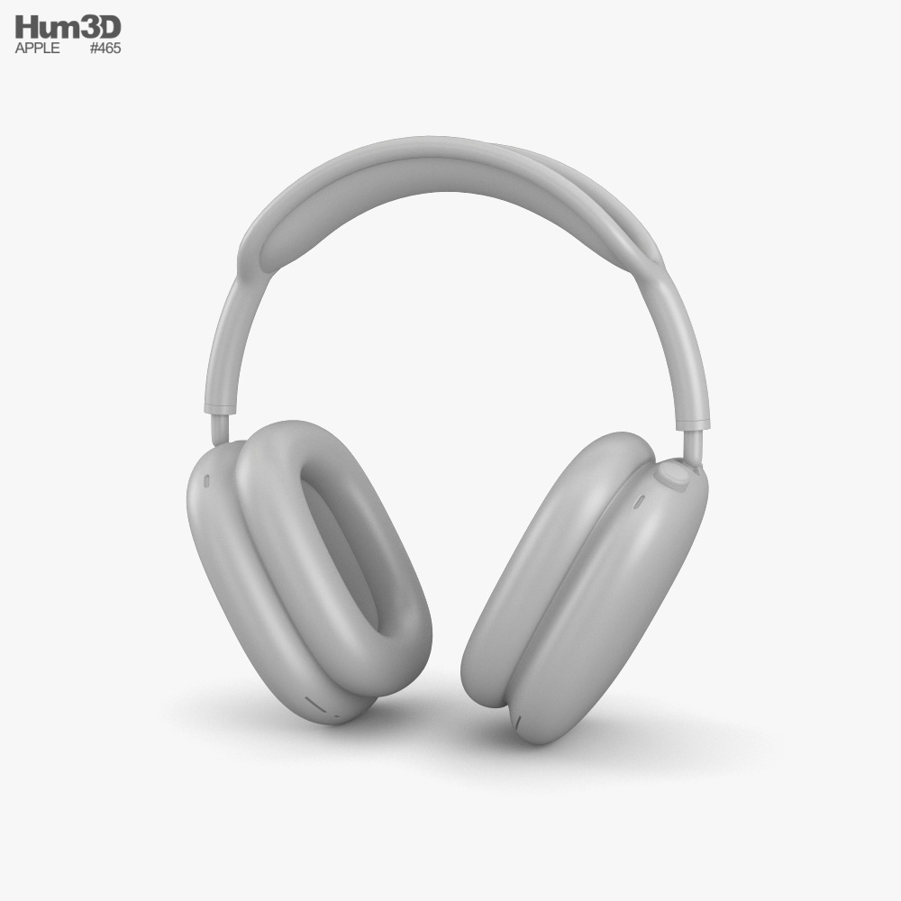 Space Gray Apple AirPods Max 3D modeli - İndir Ses Cihazları
