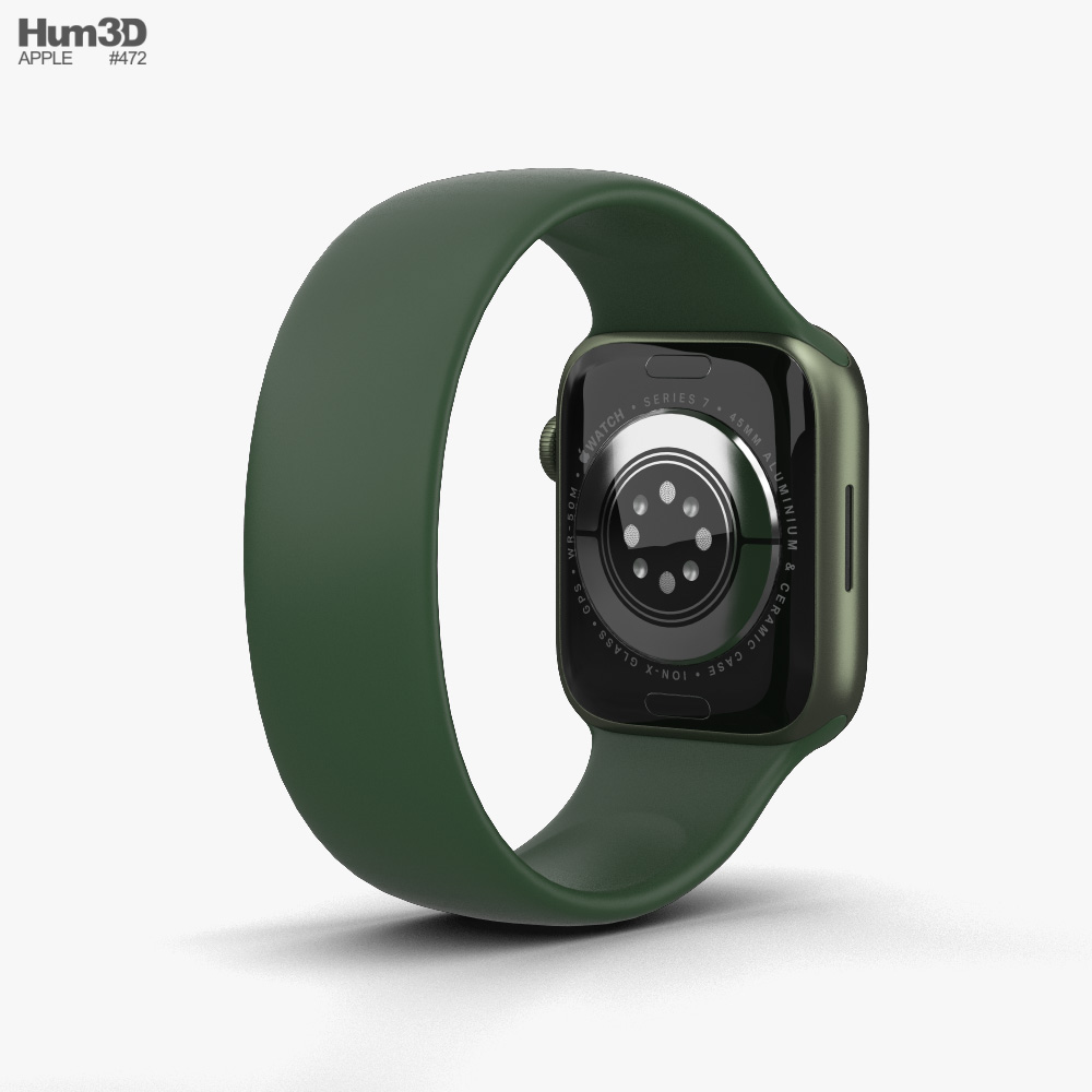 Apple Watch Series 7 45mm Green Aluminum Case with Solo Loop Apple Watch Series 7 45mm Green Aluminum Case with Solo Loop