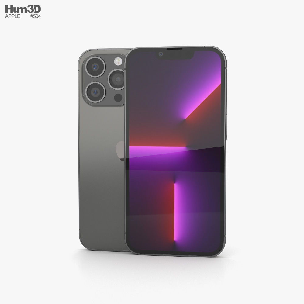 アップル iPhone 13 Pro グラファイト 3Dモデル - ダウンロード アップル iPhone 13 Pro グラファイト 3Dモデル - ダウンロード