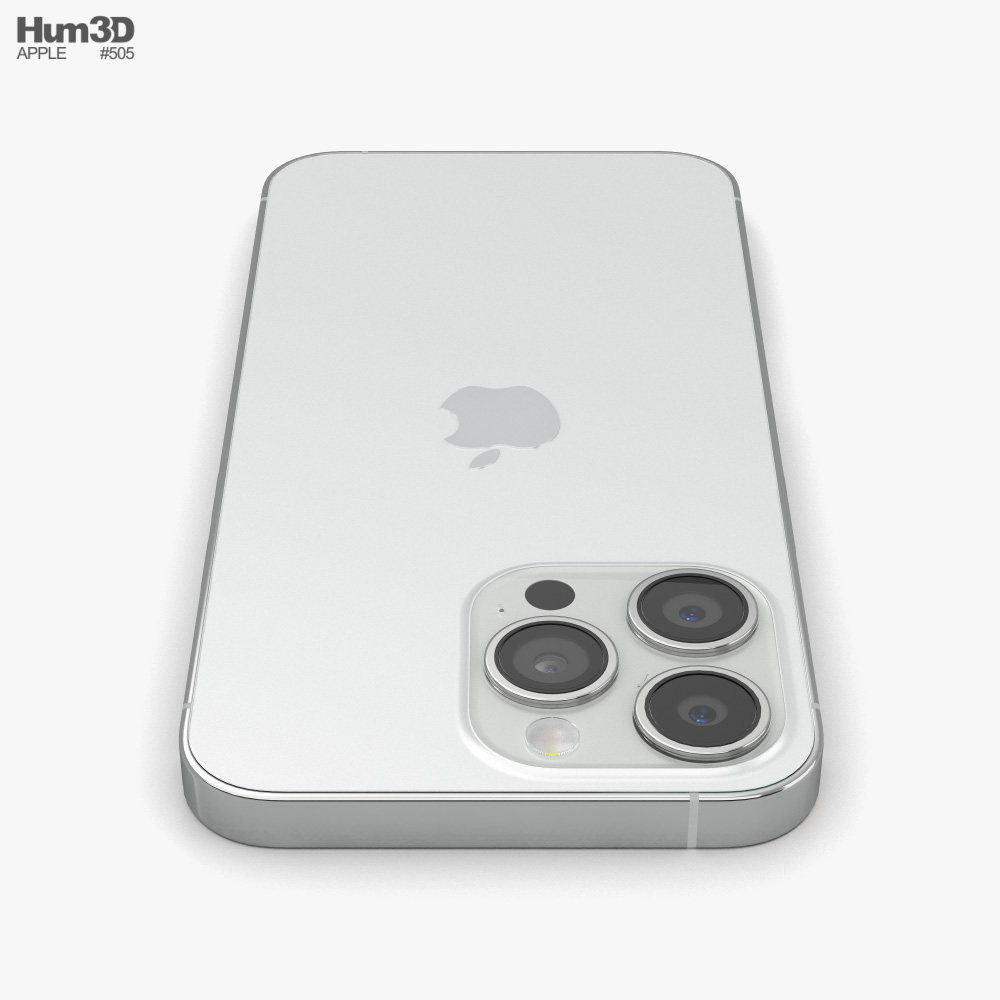 アップル iPhone 13 Pro シルバー 3Dモデル - ダウンロード 携帯電話