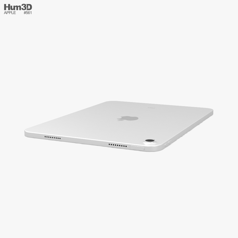 アップル iPad 第10世代 シルバー 3Dモデル - ダウンロード タブレット