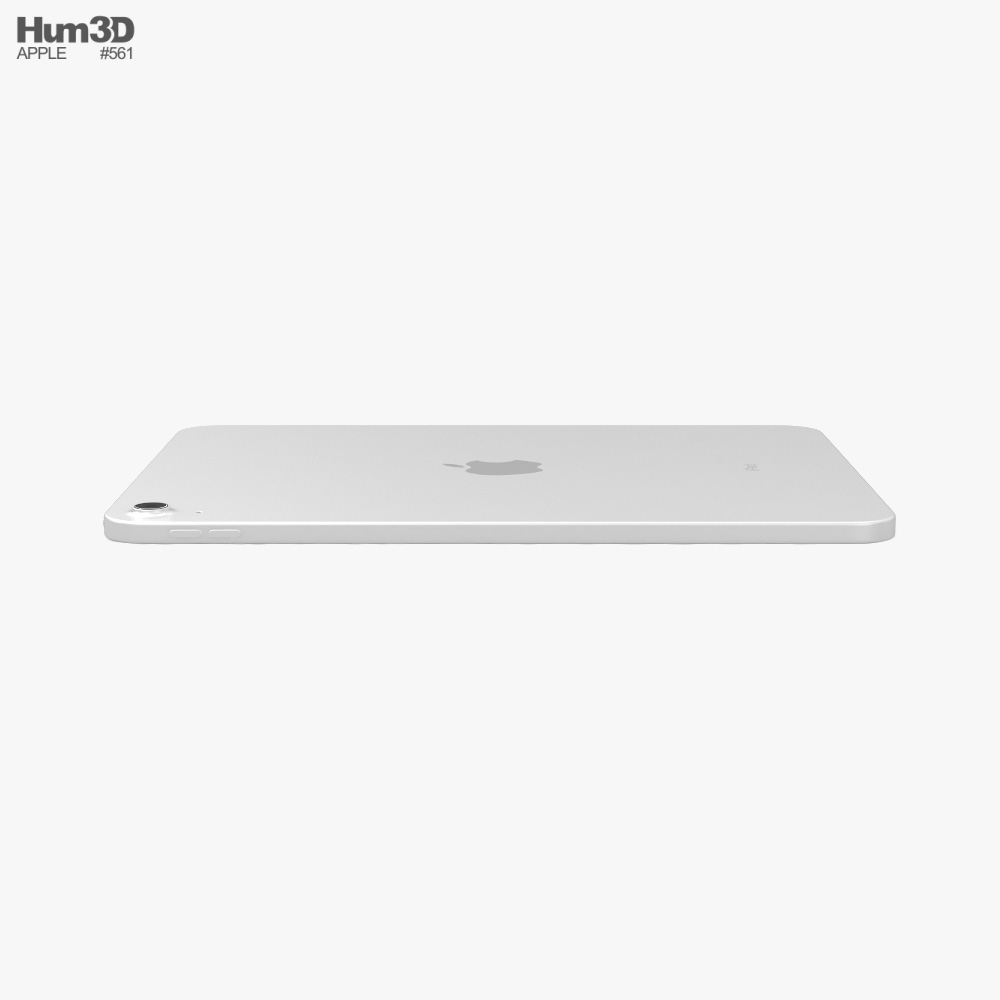 アップル iPad 第10世代 シルバー 3Dモデル - ダウンロード タブレット