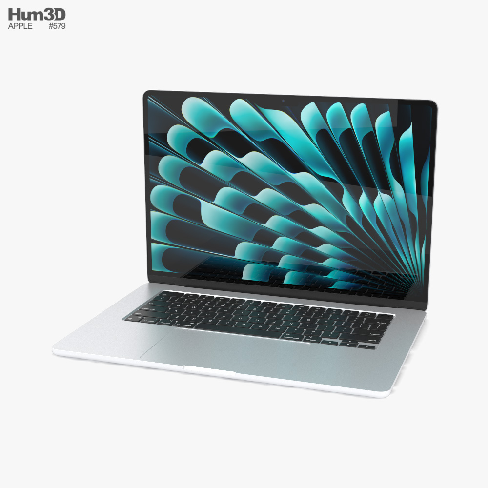 MacBook Air 15inch シルバー 新品未開封 2023年モデル Apple MacBook Air 15 inch 2023 Silver 3D model - Download Laptop