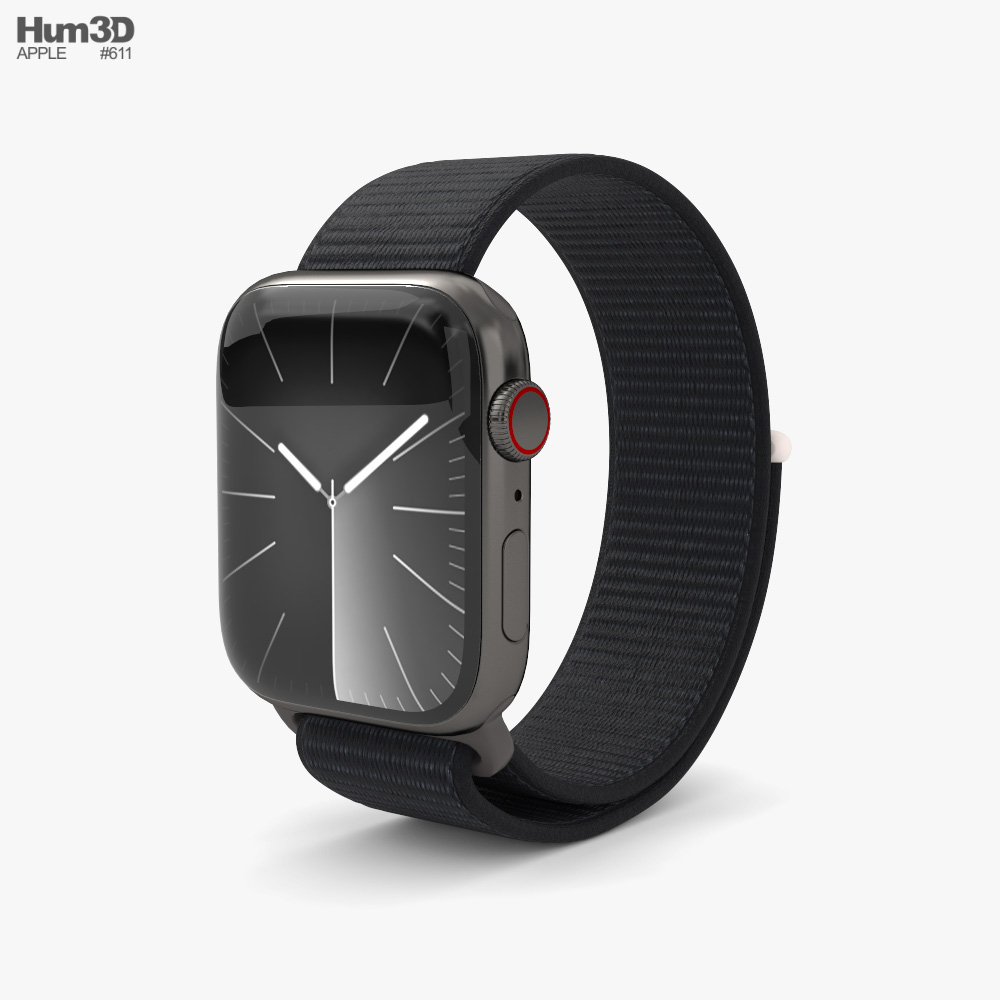 Apple Watch Series 9 45mm Graphite Stainless Steel Case with Apple Watch Series 9 45mm Graphite Stainless Steel Case with
