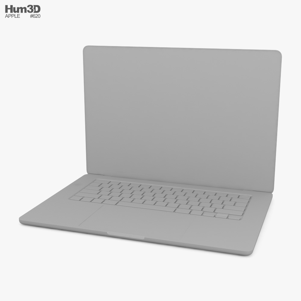 Apple MacBook Air 15 polegadas M3 2024 Starlight Modelo 3D