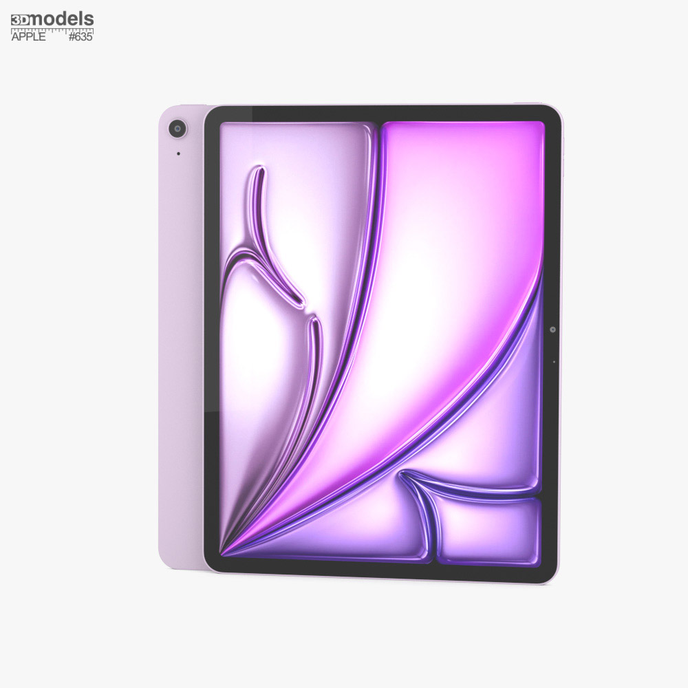 Apple iPad Air M2 13インチ (2024) パープル 3Dモデル - ダウンロード