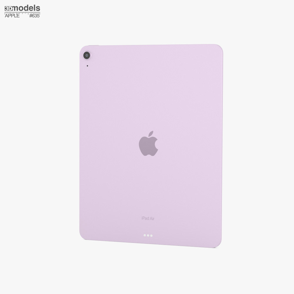 Apple iPad Air M2 13インチ (2024) パープル 3Dモデル - ダウンロード