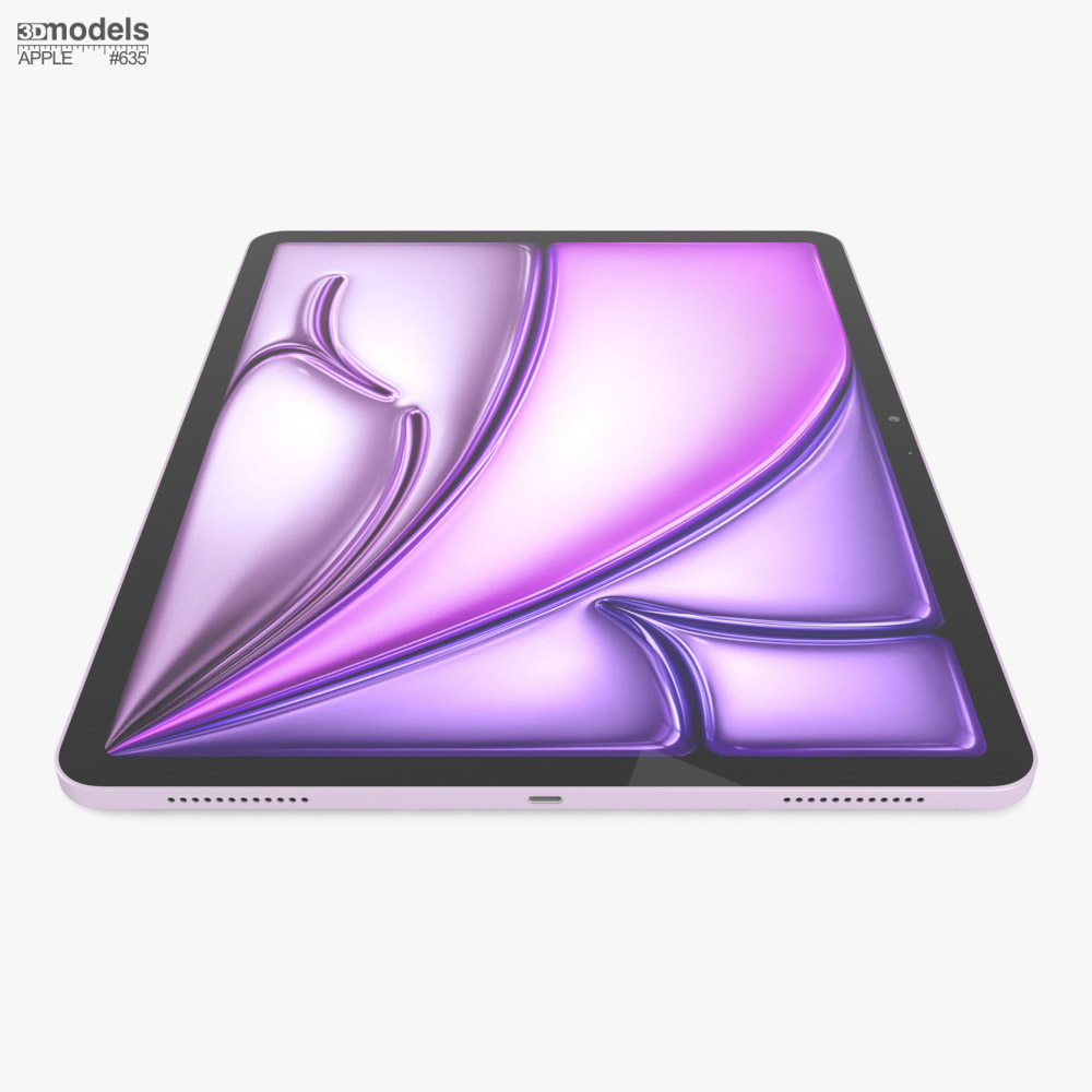 Apple iPad Air M2 13インチ (2024) パープル 3Dモデル - ダウンロード