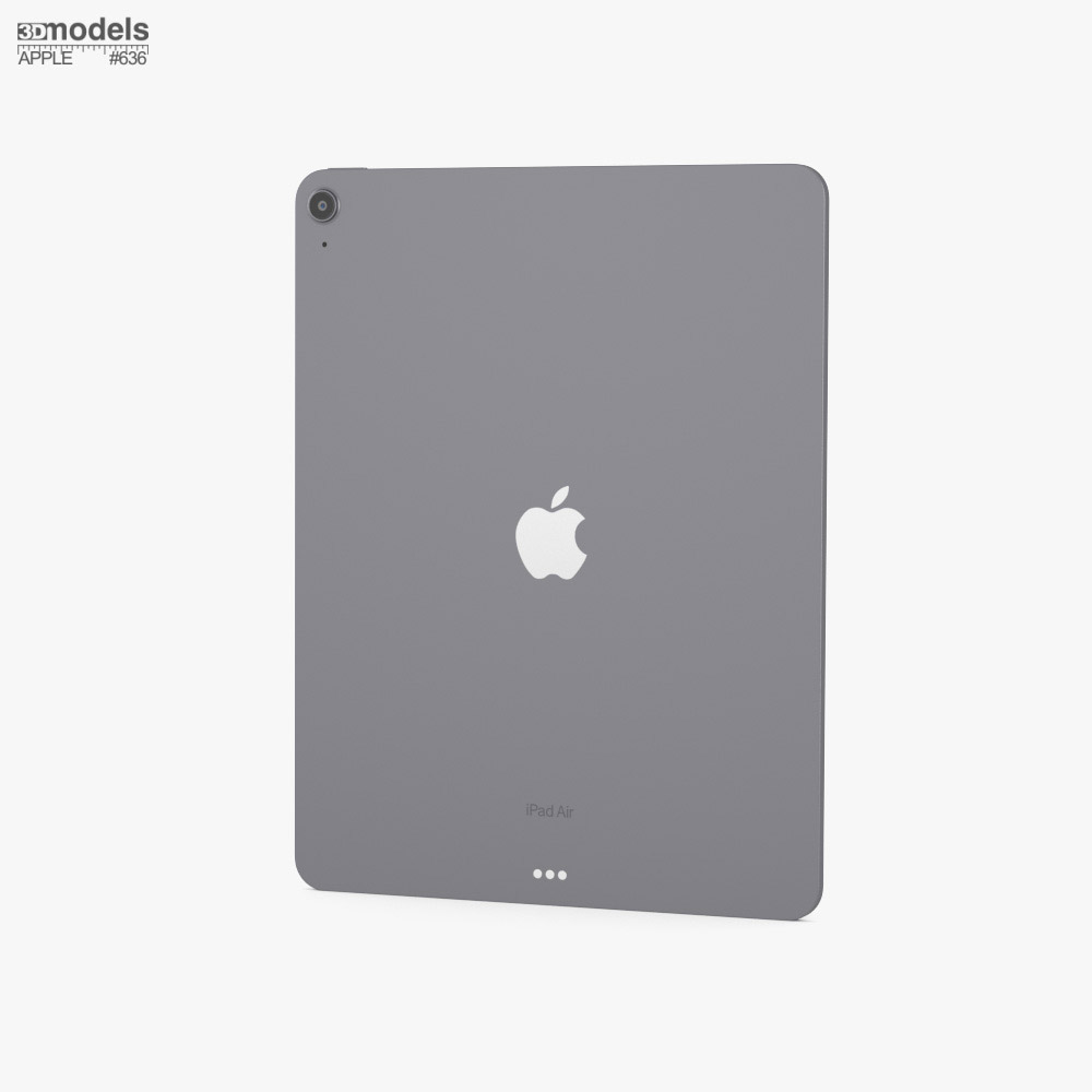 アップル iPad Air M2 13インチ (2024) スペースグレイ 3Dモデル