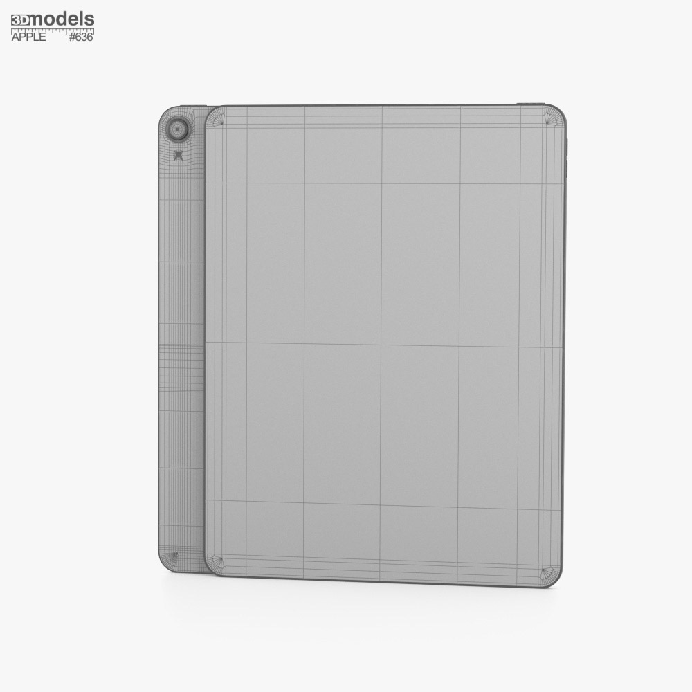 アップル iPad Air M2 13インチ (2024) スペースグレイ 3Dモデル