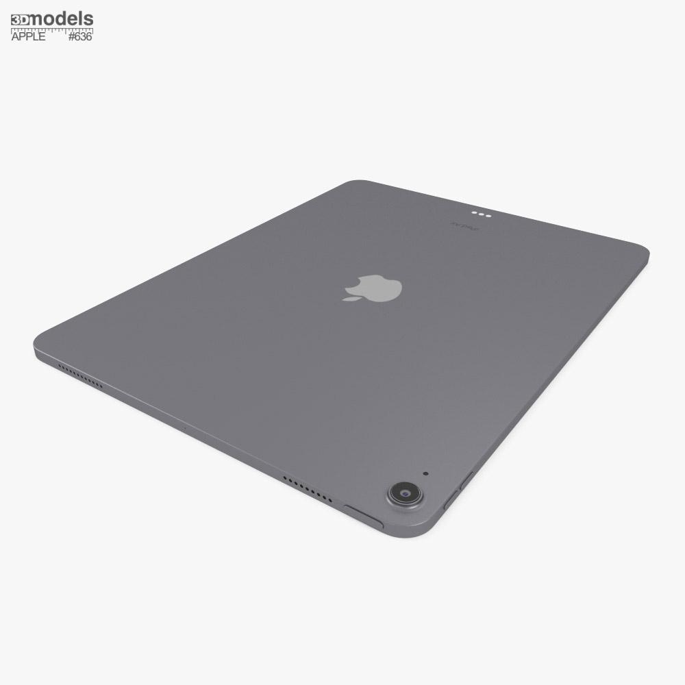 アップル iPad Air M2 13インチ (2024) スペースグレイ 3Dモデル
