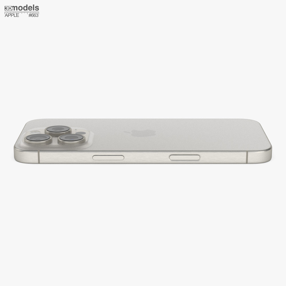 Apple iPhone 16 Pro ナチュラルチタニウム 3Dモデル - ダウンロード
