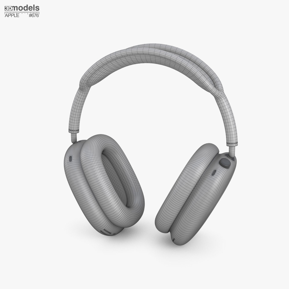 Apple AirPods Max Purple 3D model - Download Audio Devices on