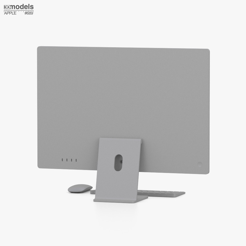 Apple iMac 24 Polegadas 2024 Rosa Modelo 3D - Baixar Computador de