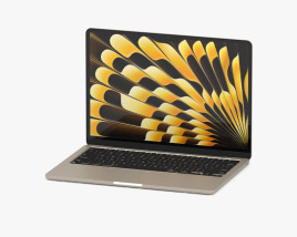 Apple Macbook Air 13 Inch with M4 Chip Sky Blue 3D model