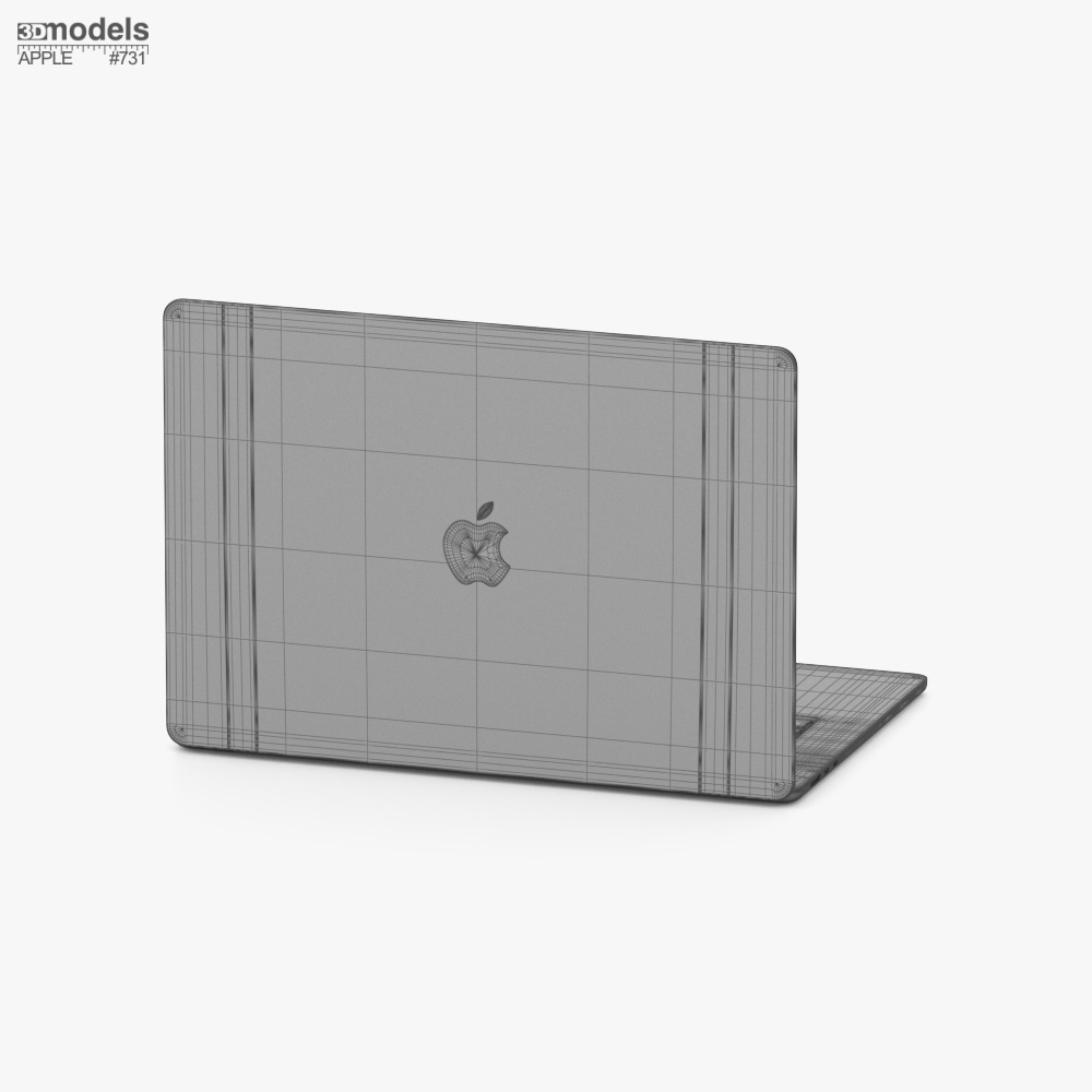 Apple MacBook Air 15 дюймов M4 2025 Starlight 3D модель - Скачать