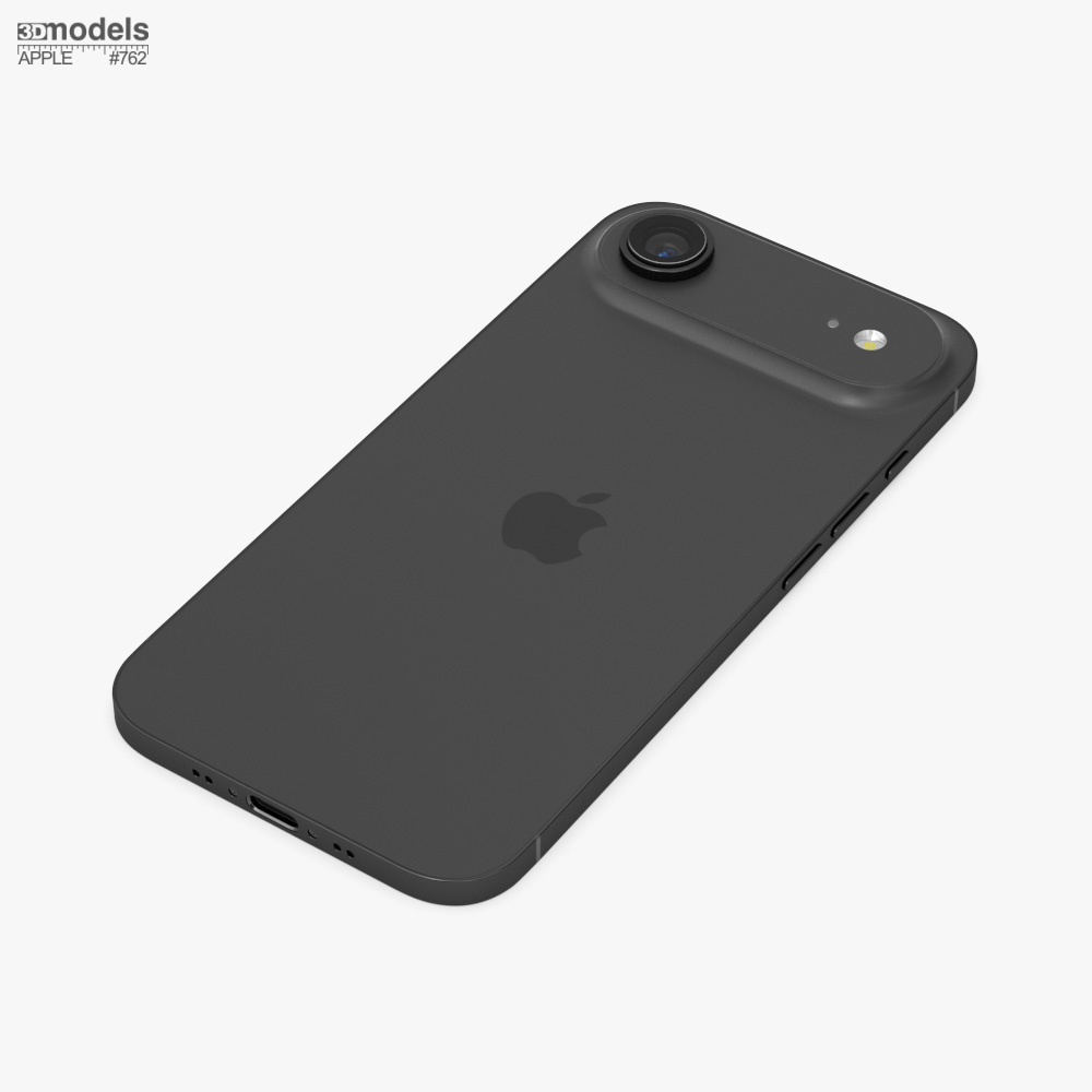 アップル iPhone 17 エアスペースブラック 3Dモデル - ダウンロード