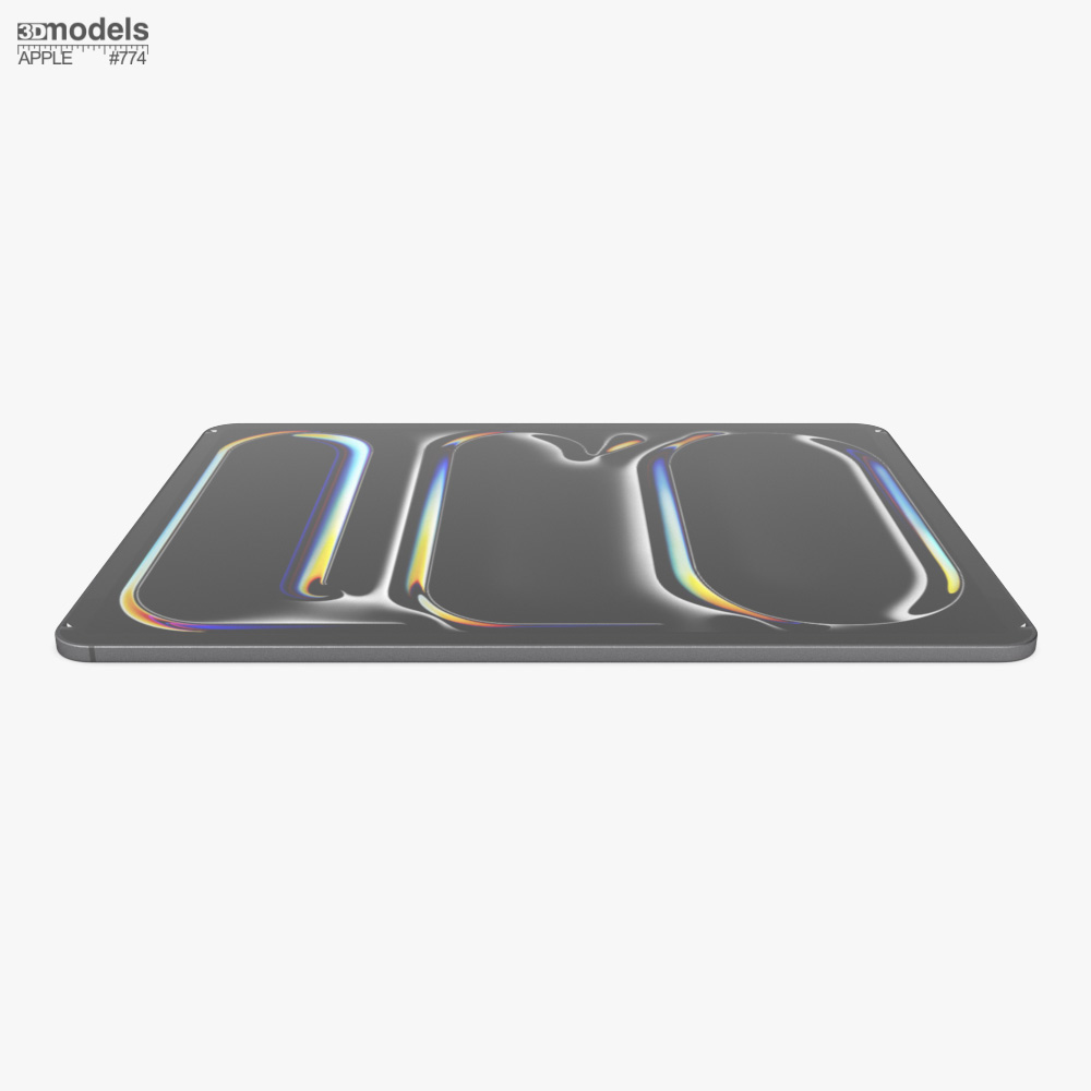 アップル iPad Pro M5 2025 13インチ スペースグレイ 3Dモデル