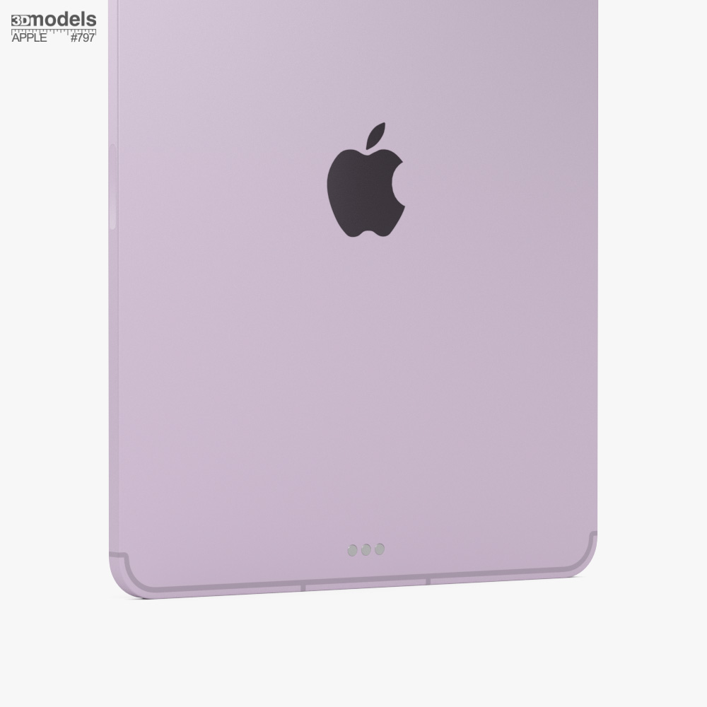 Apple iPad Air M4 11 Inç Purple Cellular 3D modeli - İndir Tablet