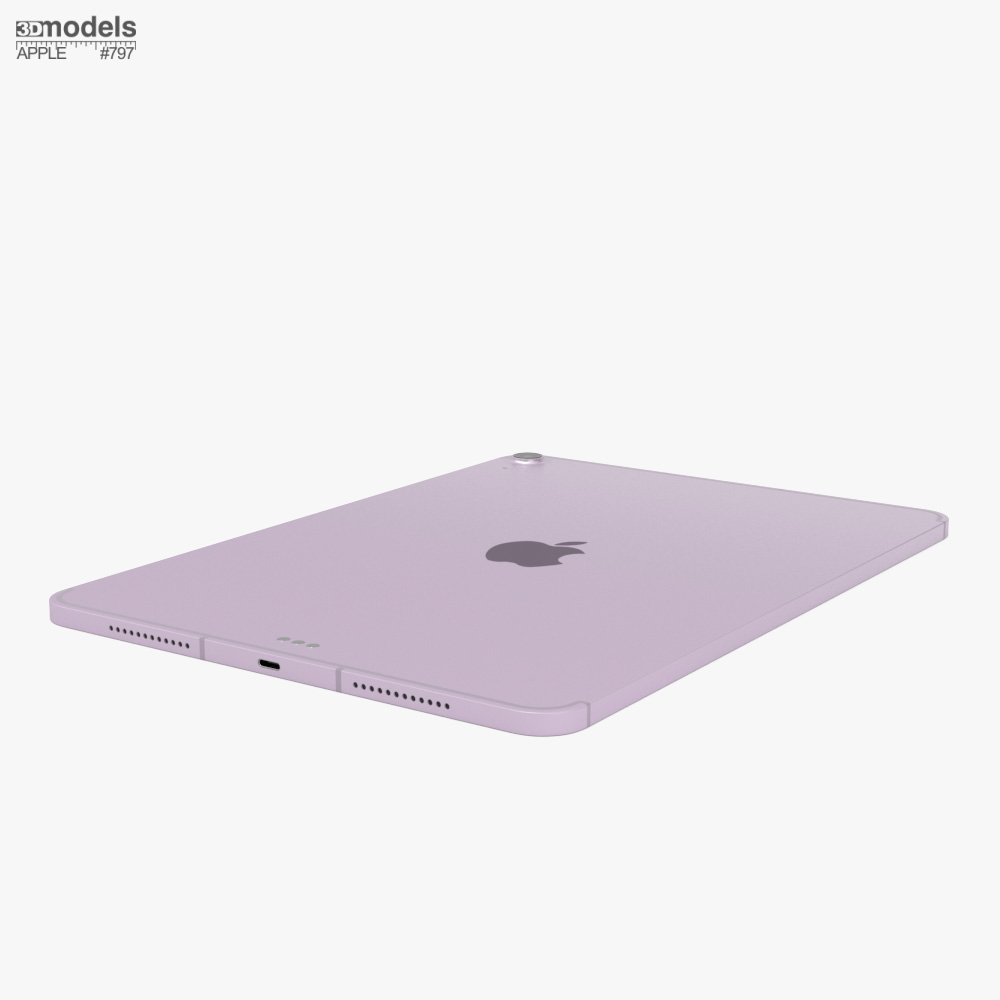 Apple iPad Air M4 11インチ パープル Cellular 3Dモデル