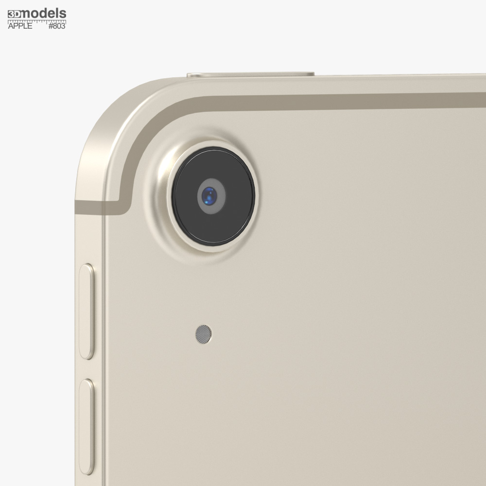 Apple iPad Air M4 13インチ 2026 Starlight Cellular 3Dモデル