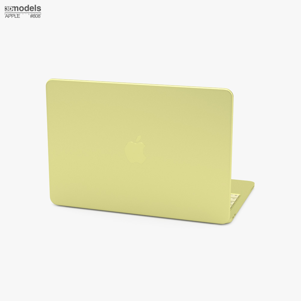 シトラスカラーのApple Macbook Neo マジックキーボード 3Dモデル