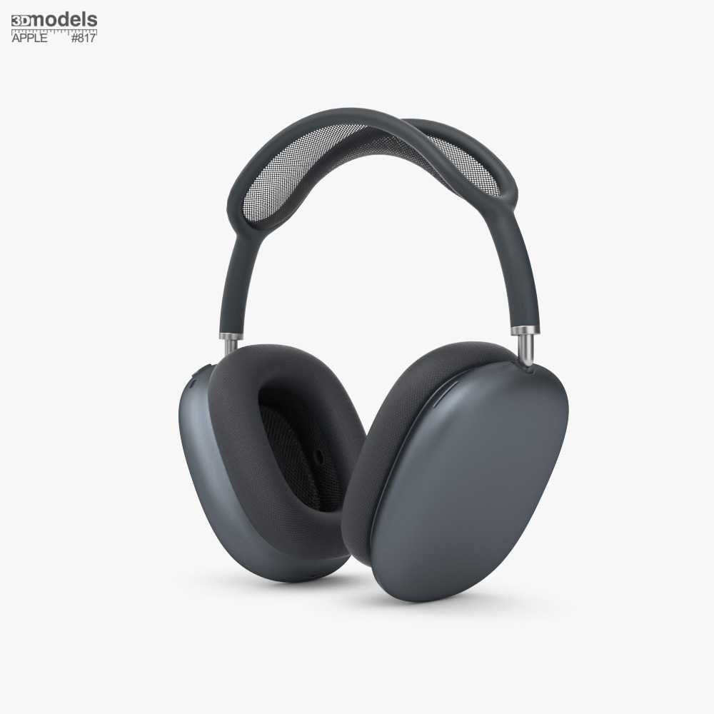 AirPods Max 2 ミッドナイト 3Dモデル - ダウンロード オーディオ機器