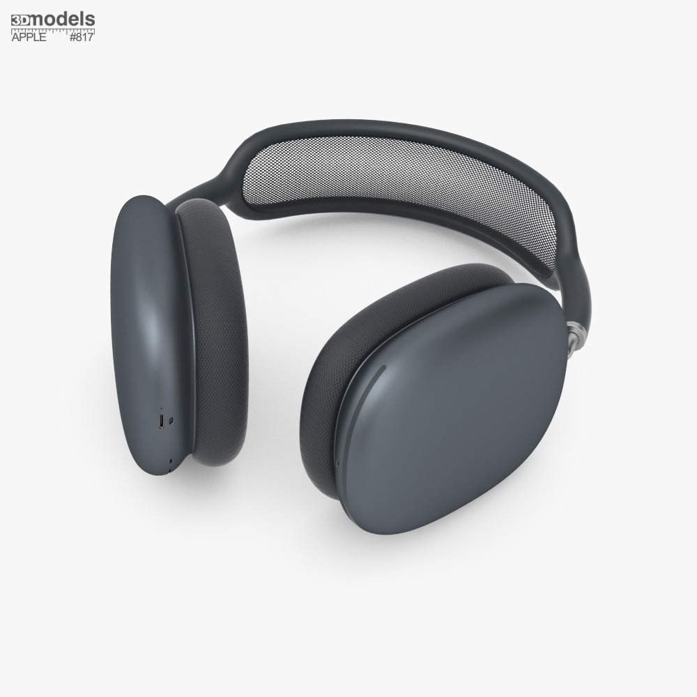 AirPods Max 2 ミッドナイト 3Dモデル - ダウンロード オーディオ機器