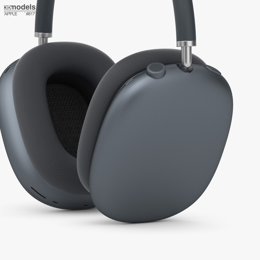 AirPods Max 2 ミッドナイト 3Dモデル - ダウンロード オーディオ機器