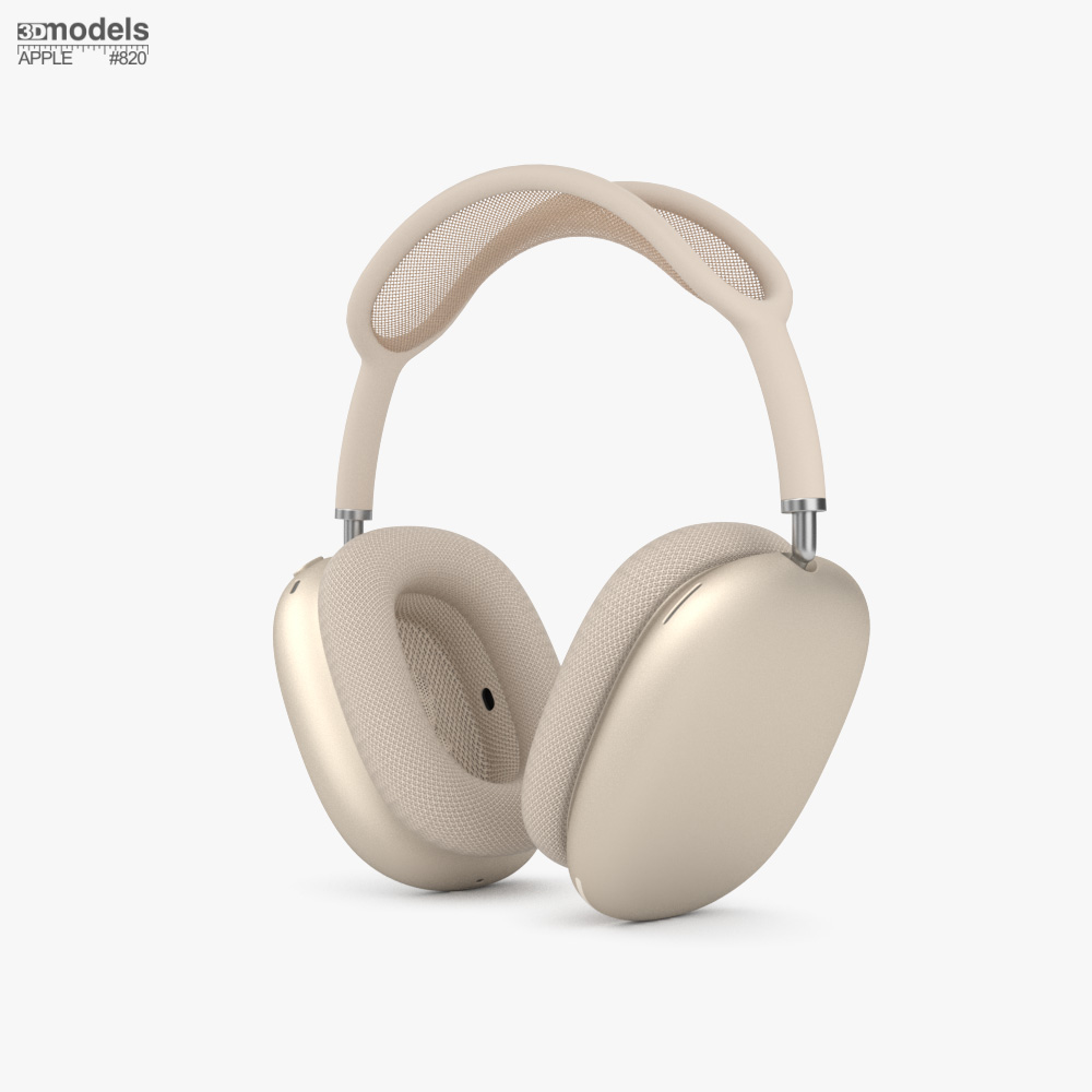 AirPods Max 2 Starlight 3D model - Download Audio Devices on