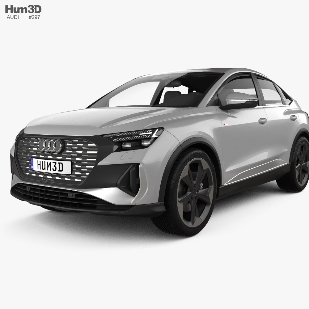 Audi Q4 e-tron Sportback S-line 2024 3D modeli - İndir Crossover
