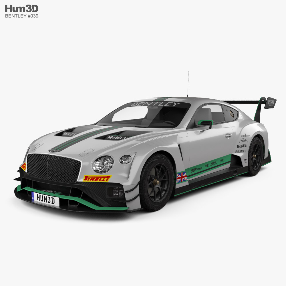 ベントレー コンチネンタル GT3 2023 3Dモデル - ダウンロード Sports