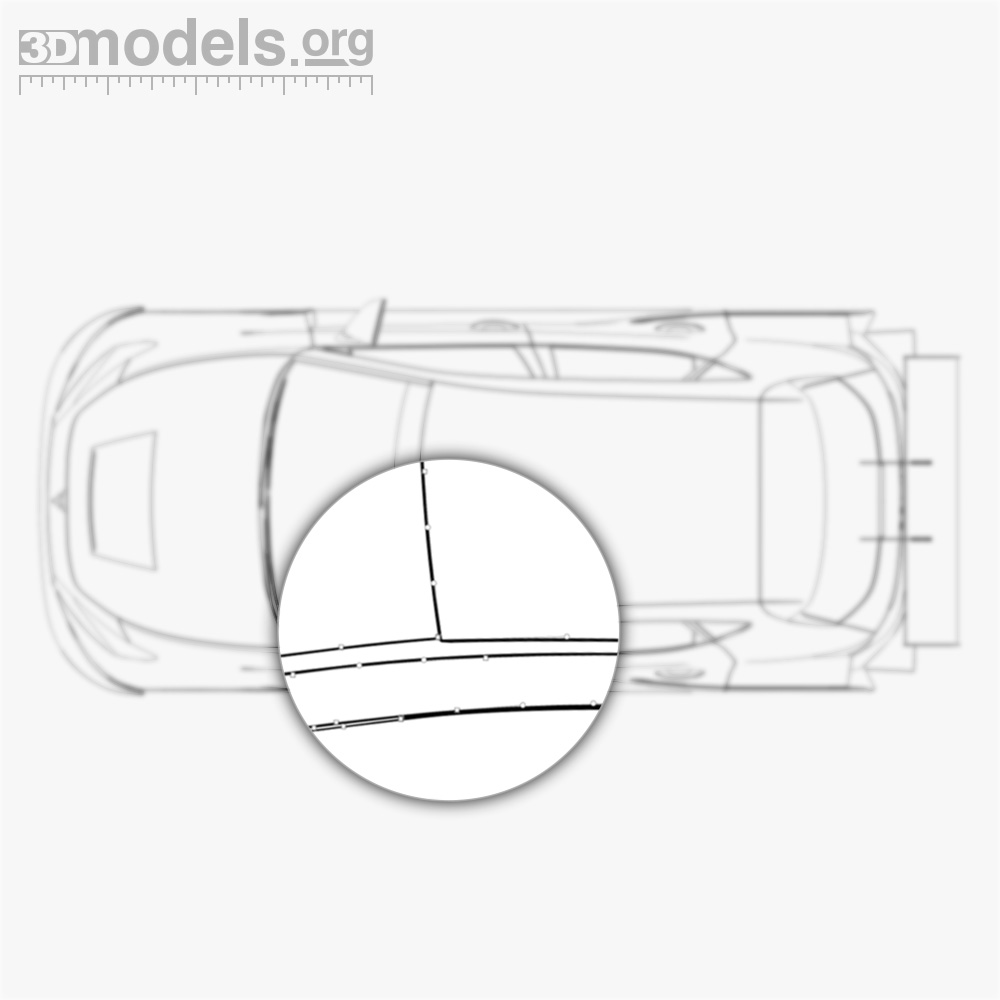 Cupra Leon e-Racer 2022 Vector Blueprint - 3DModels.org