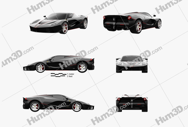 laferrari drawing outline