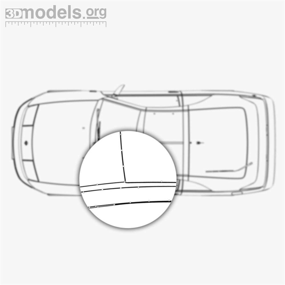 日産 300ZX (Z32) 2000 ベクター設計図 - 3DModels.org