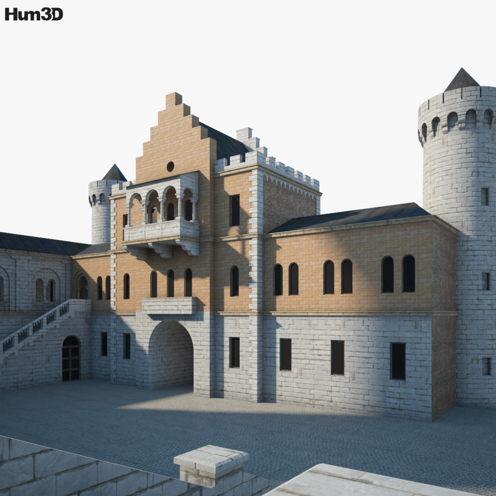 ノイシュヴァンシュタイン城 3Dモデル - ダウンロード 建物 オン
