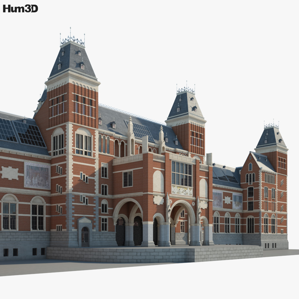 アムステルダム国立美術館 3Dモデル - ダウンロード 建物 オン
