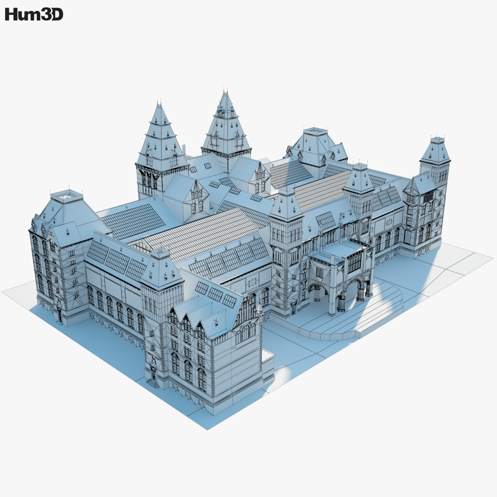 アムステルダム国立美術館 3Dモデル - ダウンロード 建物 オン