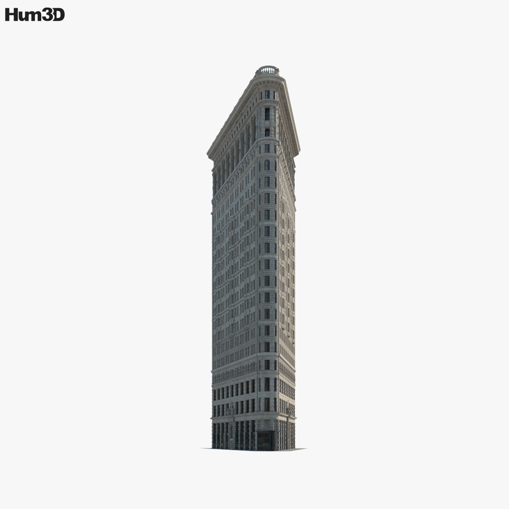 ニューヨークのフラットアイアンビル 3Dモデル - ダウンロード 建物