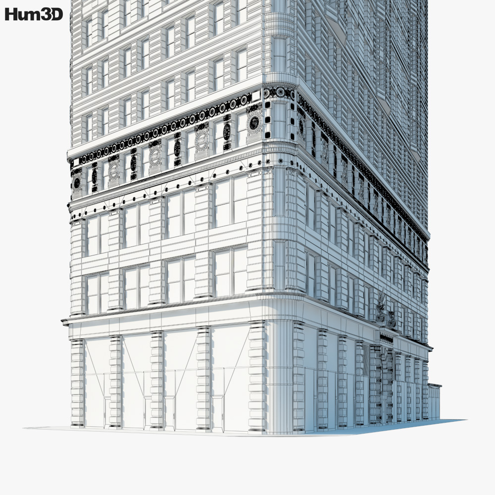 ニューヨークのフラットアイアンビル 3Dモデル - ダウンロード 建物