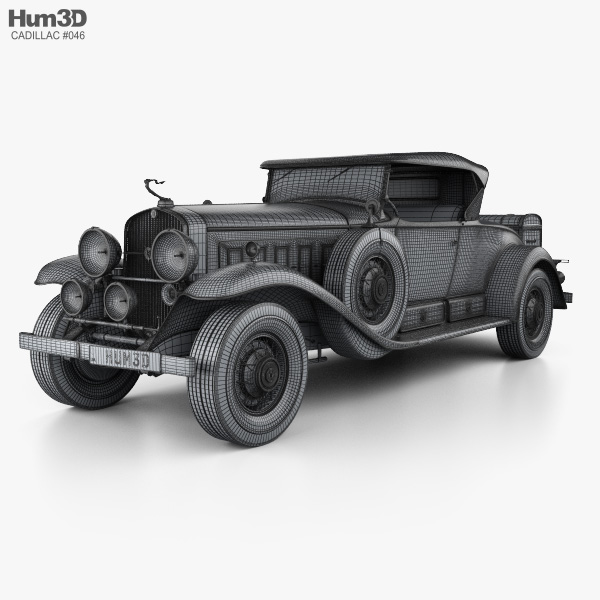 Cadillac V-16 Roadster 1930 Modelo 3D - Baixar Sports car no
