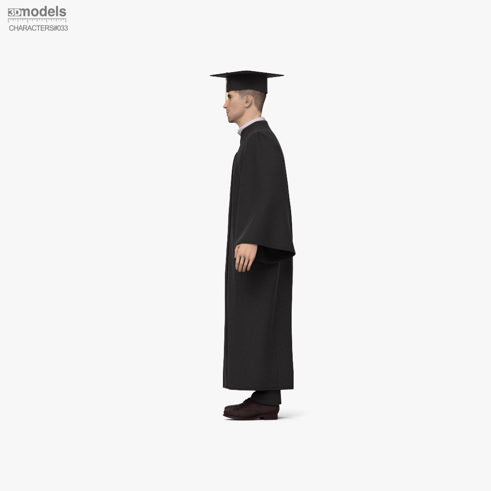 Graduate Student 3D model - Download Character on 3DModels.org