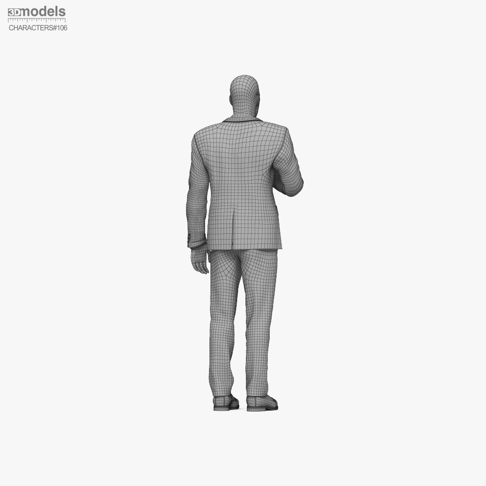 TV reporter 3D model - Download Character on 3DModels.org