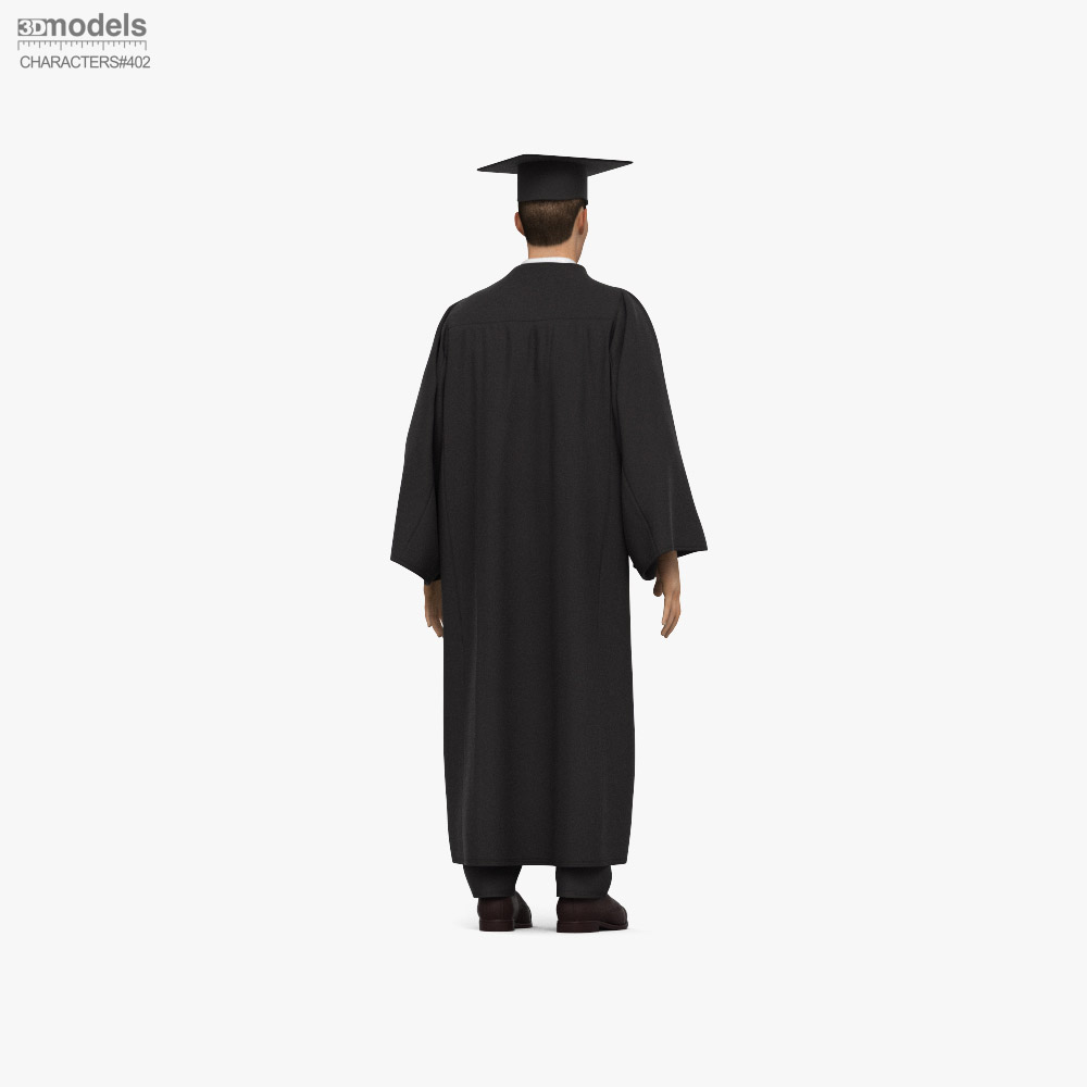 Asian Graduate Student Modelo 3D - Baixar Character no 3DModels.org