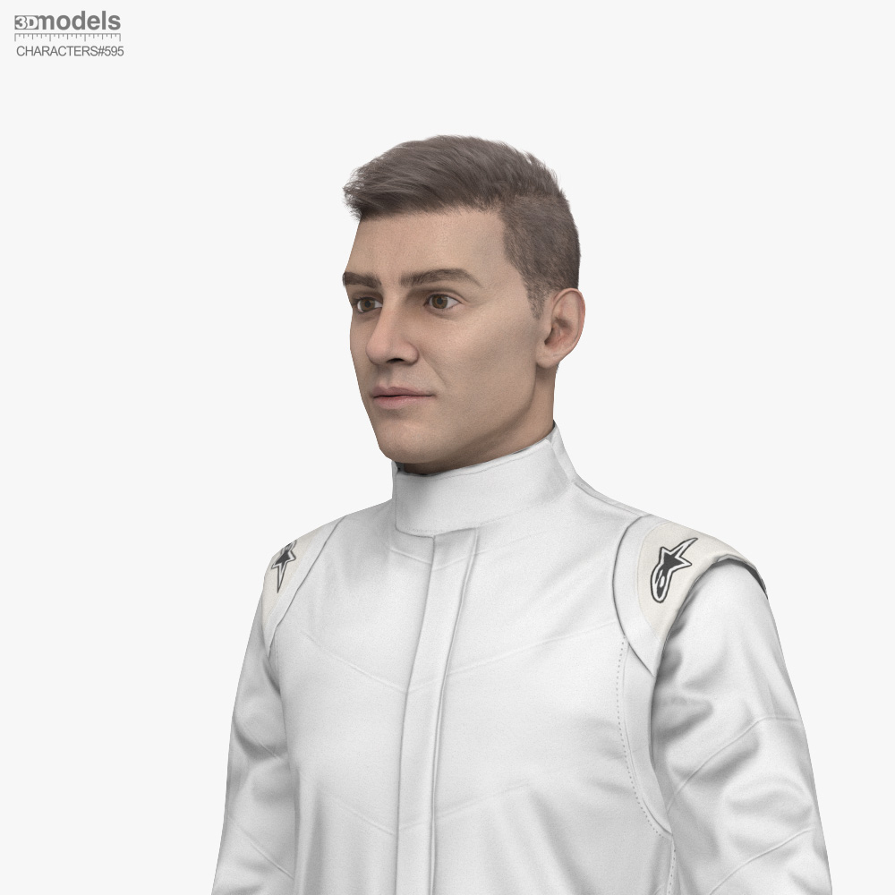 Race Driver 3D model - Download Character on 3DModels.org